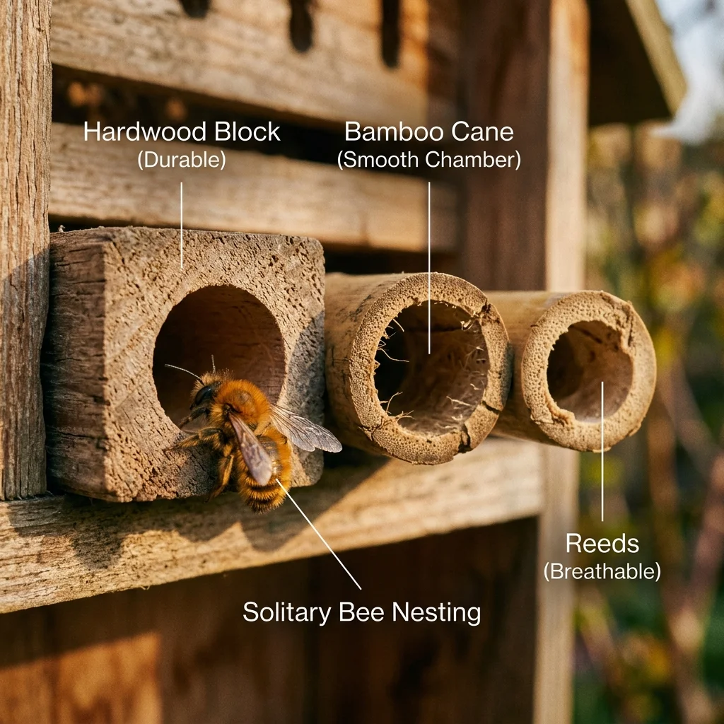 Comparison of Solitary Bee Nest Materials