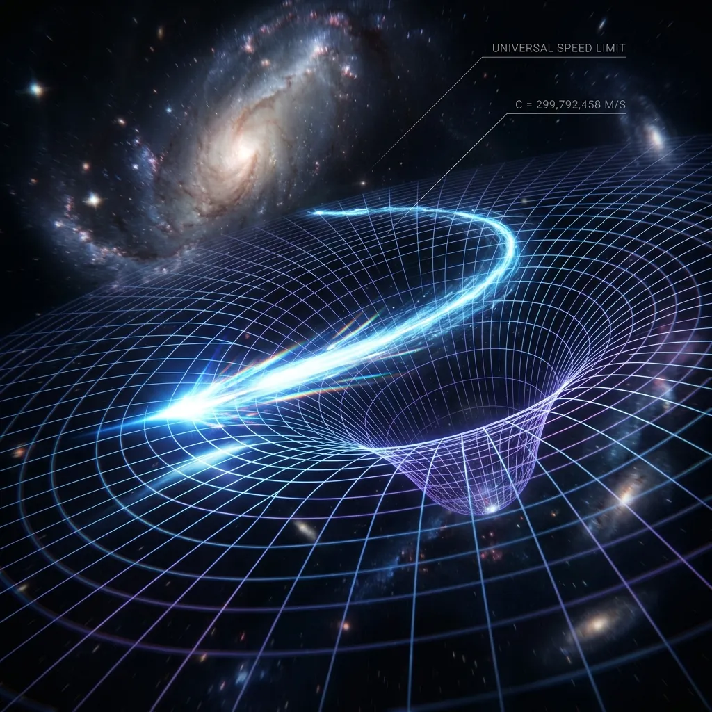 Diagram illustrating The Speed Limit of Reality