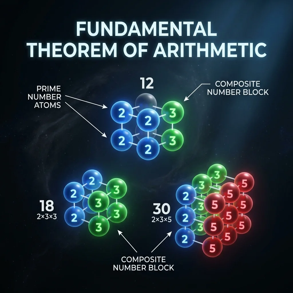 Diagram illustrating The Atoms of Math