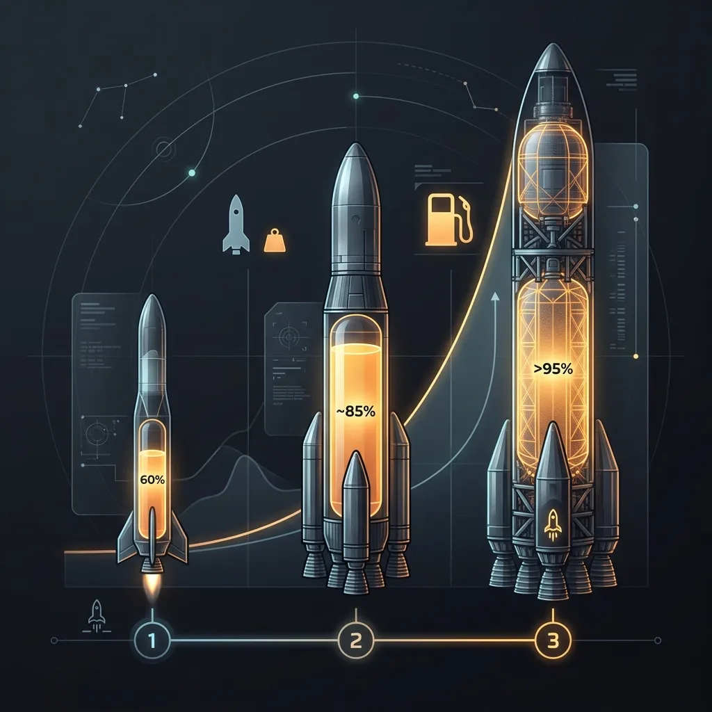 Diagram illustrating The Tyranny of the Rocket Equation