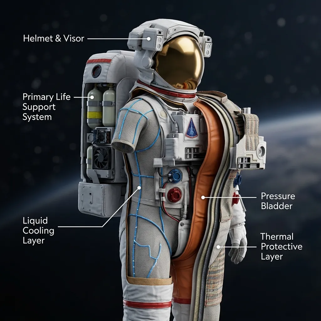 Diagram illustrating A OnePerson Spaceship