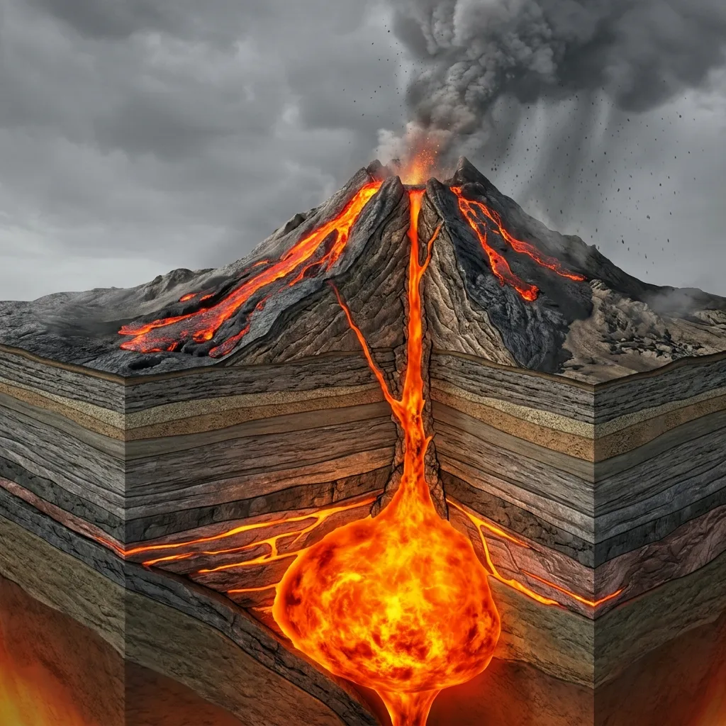 Diagram illustrating Magma vs Lava Whats the Difference